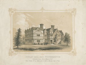 Bushbury - Moseley Old Hall: litografia ja [?1700-luku] tekijältä James Kellaway Colling