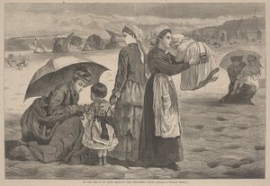 Rannalla Long Branchissa - Lasten tunti, 1874 tekijältä James L. Langridge