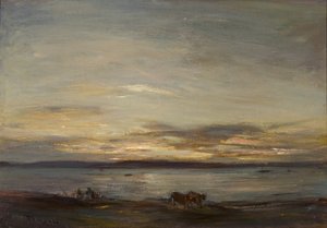 Golden Sunset, Fairlie (öljy kankaalle)
