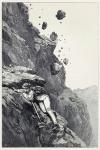 Cannonade on Matterhorn, Scramblesista Alppien joukossa vuosina 1860 - 69, pub. 1871