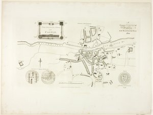 Oikea tutkimus Dublinista, sellaisena kuin se oli vuonna 1610 tekijältä James Malton