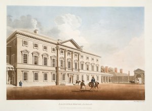 Leinster House, Dublin, 1792 (käsinvärinen kaiverrus)