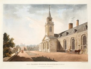 Old Soldiers Hospital, Kilmainham, Dublin, 1794 (käsinvärinen kaiverrus)