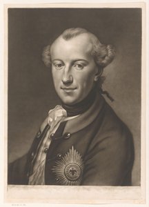 Kaarle Vilhelm Ferdinand Braunschweig-Wolfenbüttelin muotokuva tekijältä James McArdell