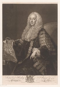 Muotokuva Robert Henley Robert Lord Henley Baron of Grainge (otsikko esineessä)