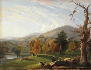 Näkymä Helderbergien keskuudessa, Catskills in the Distance, 1850