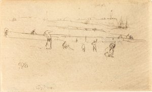 Luonnos Dieppessä tekijältä James Abbott McNeill Whistler