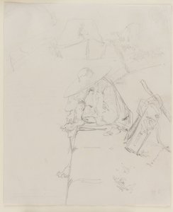 Mies istuu seinän reunalla tekijältä James Abbott McNeill Whistler