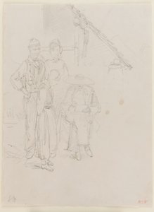Taiteilija luonnostelee tekijältä James Abbott McNeill Whistler
