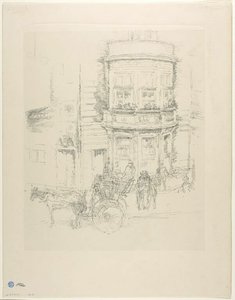 Gaiety-teatterin takaosa tekijältä James McNeill Whistler