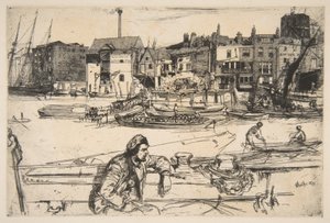 Black Lionin laituri tekijältä James McNeill Whistler