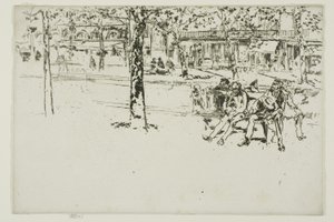 Boulevard Poissonniere, Pariisi tekijältä James Abbott McNeill Whistler