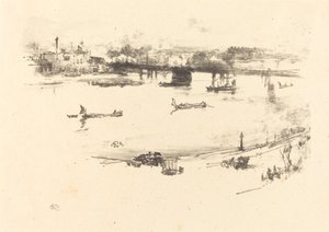 Charing Crossin rautatiesilta tekijältä James Abbott McNeill Whistler