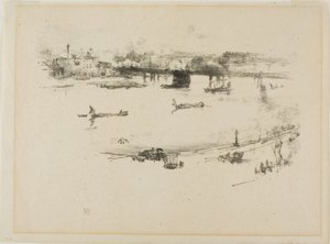 Charing Crossin rautatiesilta tekijältä James Abbott McNeill Whistler