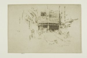 Vaatteidenvaihto, Houndsditch, nro 1 tekijältä James Abbott McNeill Whistler