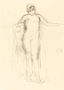 Verhottu malli, seisova tekijältä James Abbott McNeill Whistler