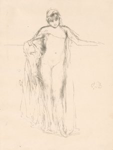 Verhottu malli, seisova tekijältä James McNeill Whistler
