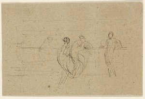 Hahmot kaiteen vieressä tekijältä James McNeill Whistler