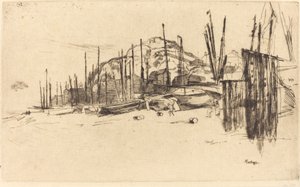 Kalastusveneet, Hastings tekijältä James Abbott McNeill Whistler
