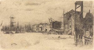 Free Trade Wharf tekijältä James Abbott McNeill Whistler