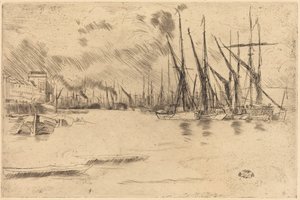 Pickle-Herring-portaiden luota tekijältä James McNeill Whistler