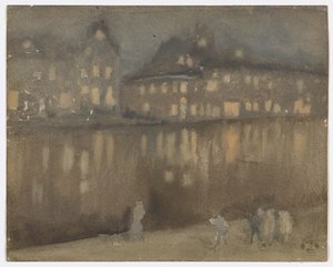 Grand Canal, Amsterdam; Nokturni tekijältä James Abbott McNeill Whistler