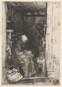 La Vielle aux Loques, ranskalaisesta setistä (Douze Eaux-Fortes d tekijältä James Abbott McNeill Whistler