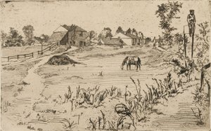 Maisema hevosten kanssa tekijältä James Abbott McNeill Whistler