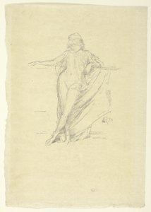 Pieni draped figuuri, nojaa tekijältä James Abbott McNeill Whistler