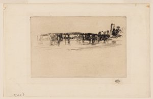 Little Putney Bridge tekijältä James Abbott McNeill Whistler