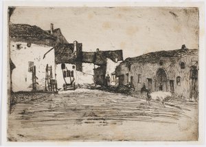 Liverdun. Yksi luonnon kahdestatoista etsauksesta tekijältä James Abbott McNeill Whistler