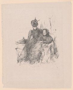 Äiti ja tytär [La Mère Malade] tekijältä James McNeill Whistler