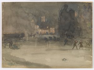 Nocturne: Amsterdam talvella tekijältä James Abbott McNeill Whistler