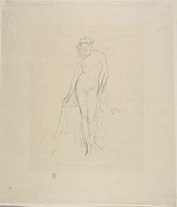 Model nu, Standingfinnish tekijältä James Abbott McNeill Whistler