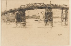 Vanha Battersean silta tekijältä James Abbott McNeill Whistler