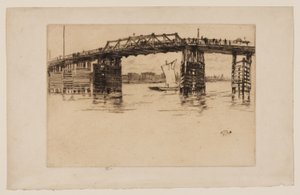 Vanha Battersean silta tekijältä James Abbott McNeill Whistler
