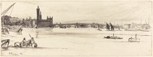 Vanha Westminster Bridge tekijältä James Abbott McNeill Whistler