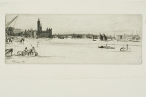 Vanha Westminster Bridge tekijältä James Abbott McNeill Whistler
