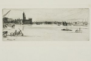 Vanha Westminster Bridge tekijältä James Abbott McNeill Whistler