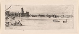 Vanha Westminster Bridge tekijältä James Abbott McNeill Whistler