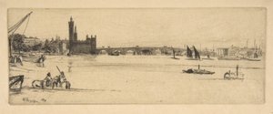 Vanha Westminster Bridge tekijältä James McNeill Whistler