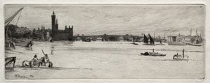Vanha Westminster Bridge tekijältä James McNeill Whistler