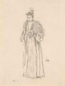 Muotokuvatutkimus: neiti Charlotte R. Williams tekijältä James Abbott McNeill Whistler