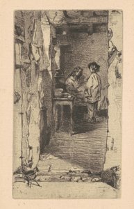 Rag Pickers, Mouffetard District, Pariisi tekijältä James Abbott McNeill Whistler
