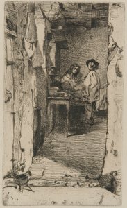 Rag Pickers, Mouffetard District, Pariisi tekijältä James Abbott McNeill Whistler