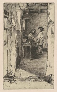 Rag Pickers, Mouffetard District, Pariisi tekijältä James Abbott McNeill Whistler