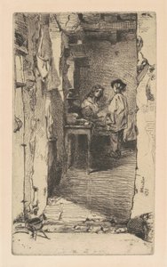 Rag Pickers, Mouffetard District, Pariisi tekijältä James Abbott McNeill Whistler
