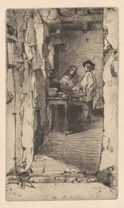 Rag Pickers, Mouffetard District, Pariisi tekijältä James Abbott McNeill Whistler