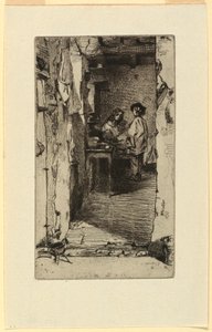 Rag Pickers, Mouffetard District, Pariisi tekijältä James Abbott McNeill Whistler
