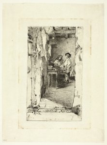 Rag Pickers, Mouffetard District, Pariisi tekijältä James Abbott McNeill Whistler